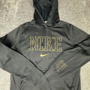 Nike Hoodie Womens Large Regular Pullover Spellout Swoosh Sweatshirt Just Do It